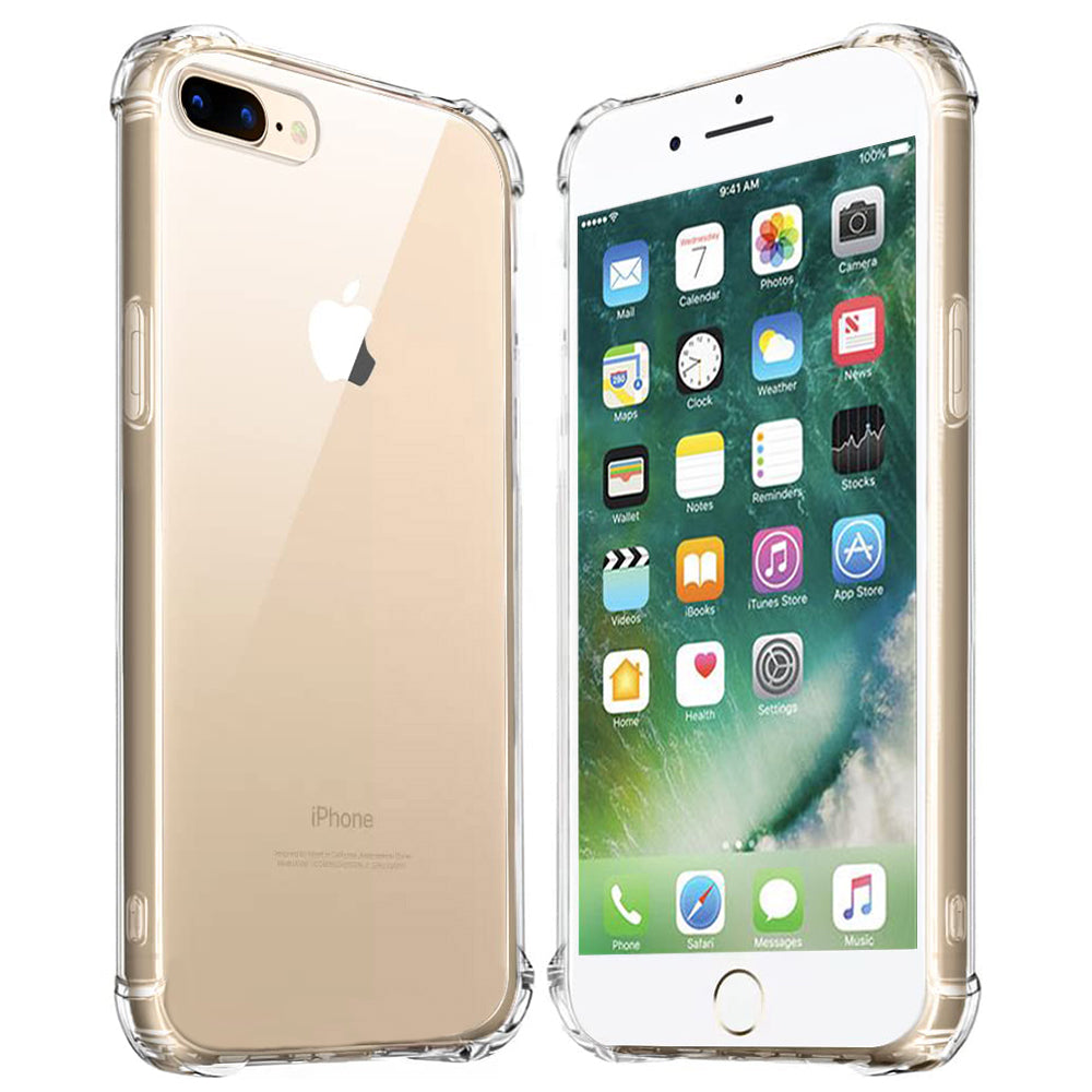 Coque pour Apple iPhone 8 Plus / 7 Plus, Techsuit, Anti-choc Claire, Transparente