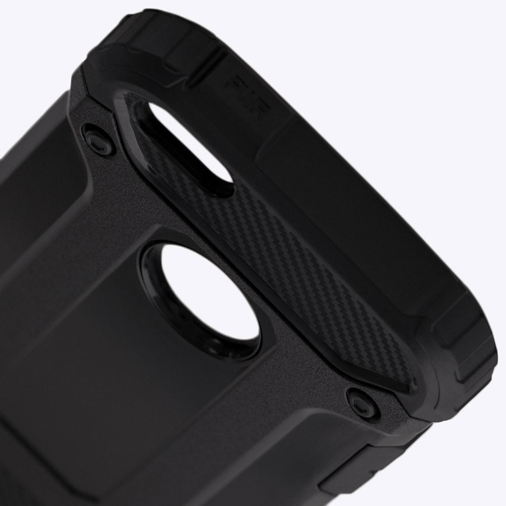 Coque pour Apple iPhone SE (2016) / 5 / 5s, Techsuit, Hybrid Armor, Noire