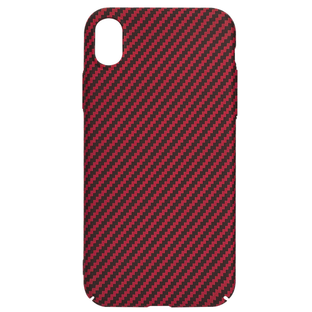 Coque pour Apple iPhone XR, Techsuit, Carbonite FiberShell, Rouge
