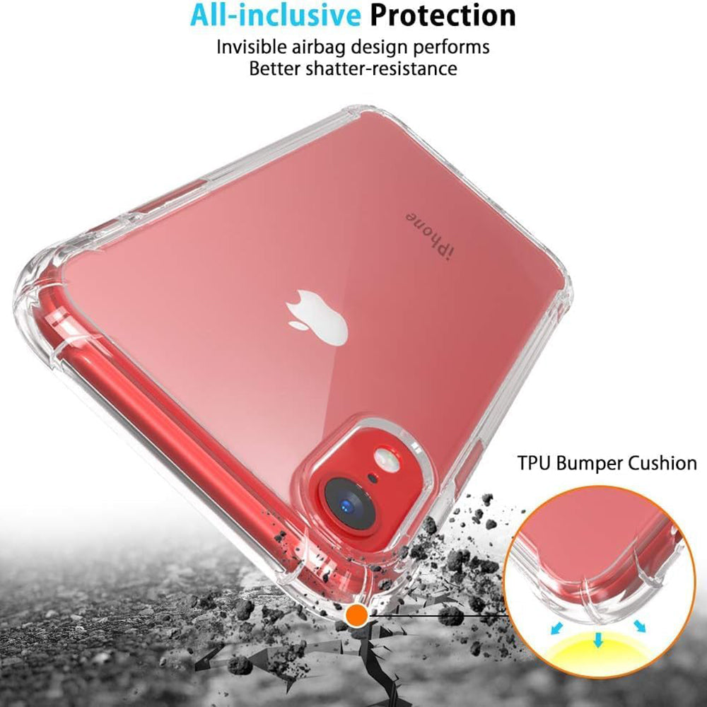 Coque pour Apple iPhone XR, Techsuit, Anti-choc Claire, Transparente