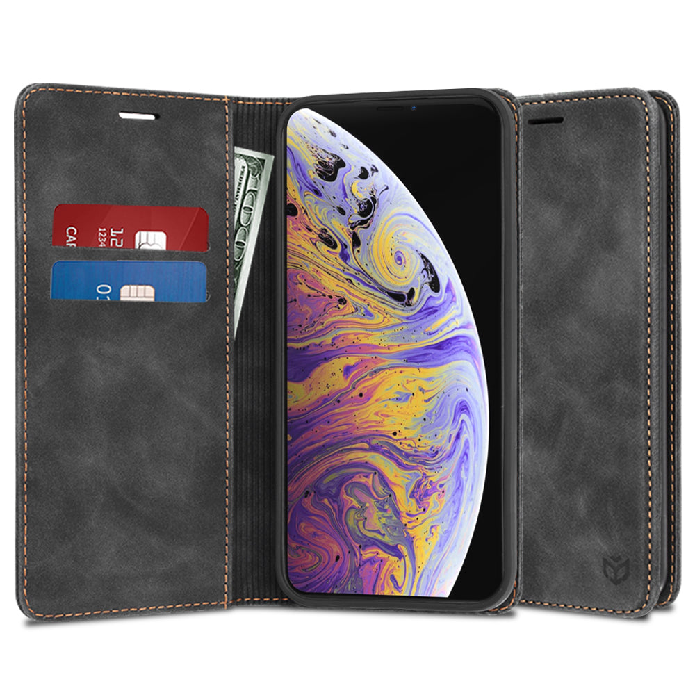 Coque pour Apple iPhone XS Max, Techsuit, Confy, Noire