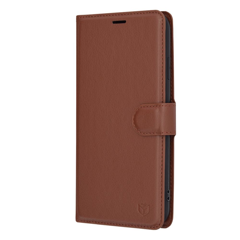 Coque pour Apple iPhone XS Max, Techsuit, Leather Folio, Marron