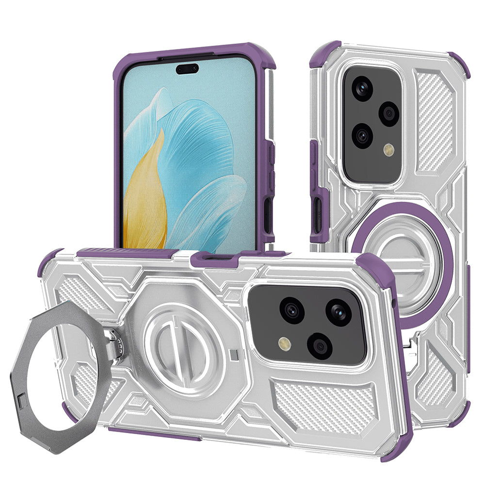 Coque pour Honor 200 Lite, Techsuit, Carbon Shield Pro, Violet