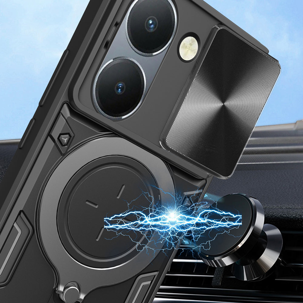 Coque pour Honor 200 Pro, Techsuit, CamGuard Pro, Noire
