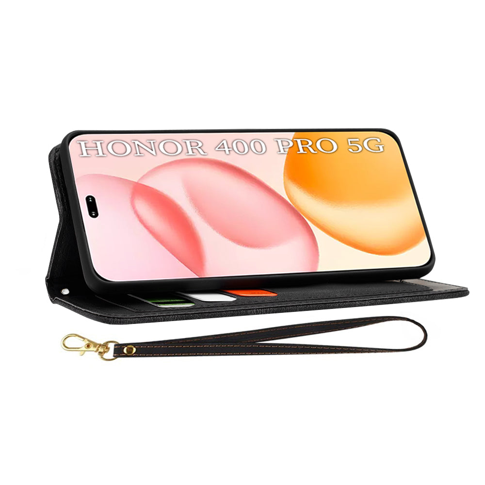 Coque pour Honor 400 Pro, Techsuit, FlipCraft, Noire