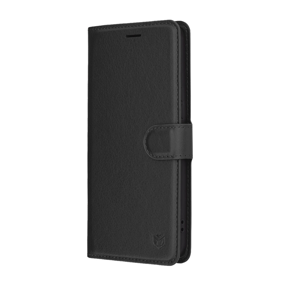 Coque pour Honor 400 Pro, Techsuit, Leather Folio, Noire