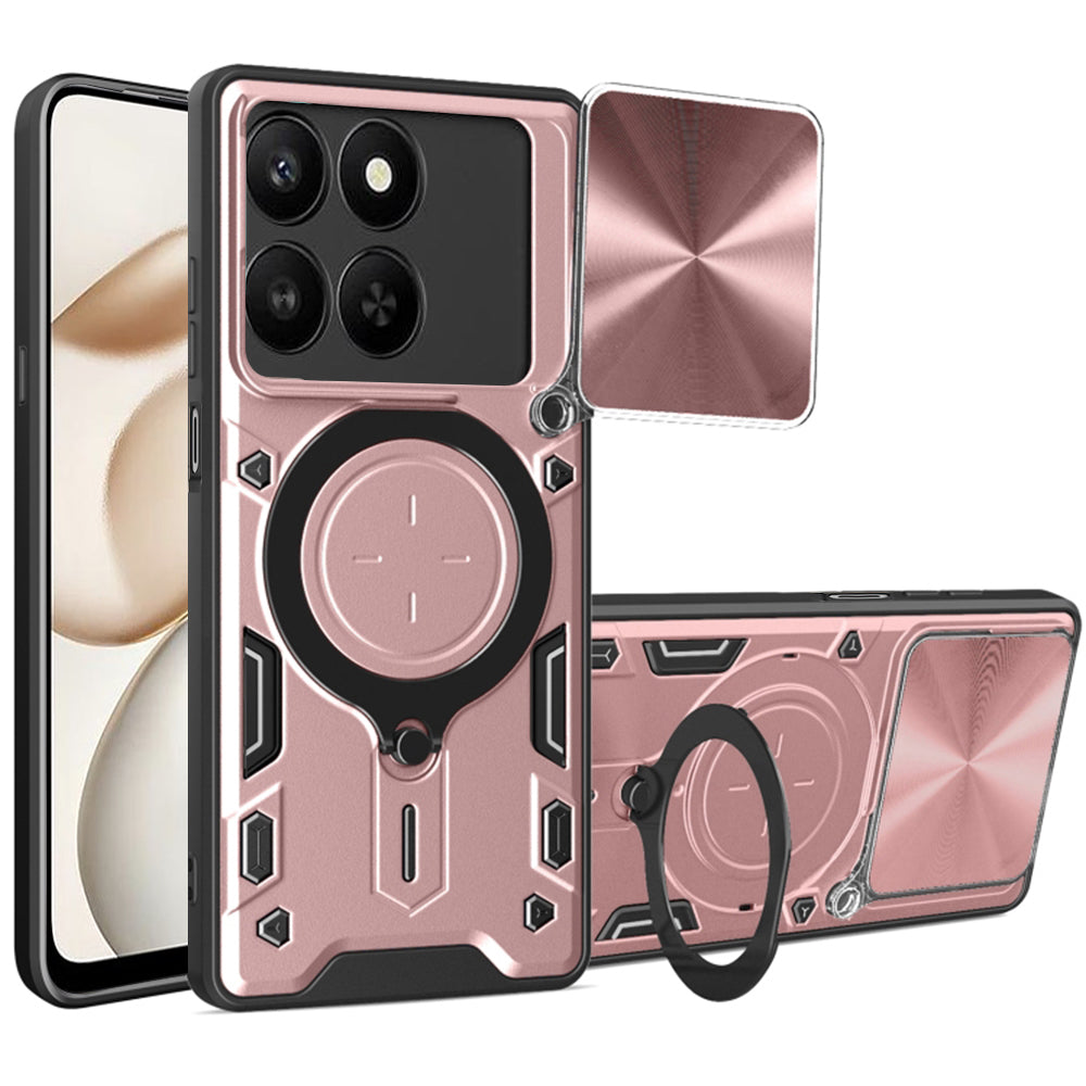 Hoes voor Honor 400 Smart 4G / X7d 4G / 400 Smart 5G, Techsuit, CamGuard Pro, Roze