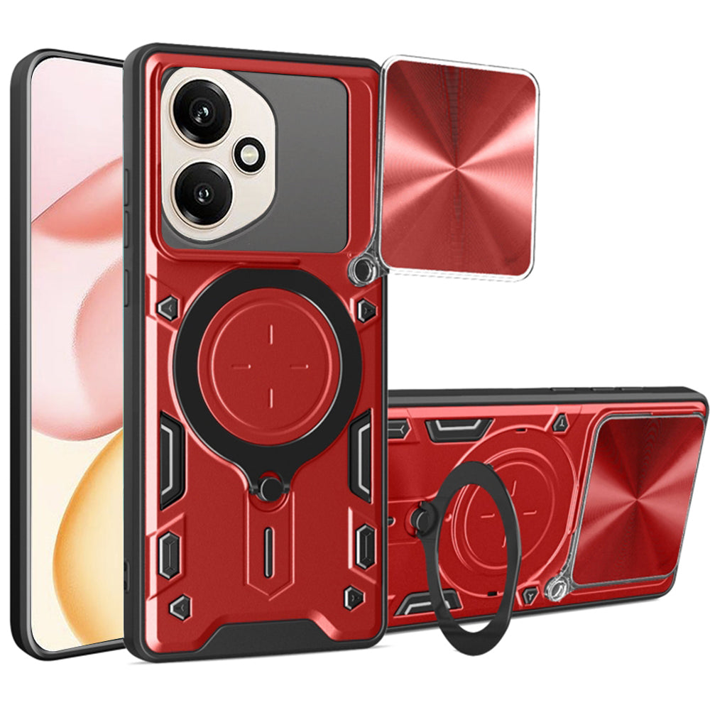 Coque pour Honor 400, Techsuit, CamGuard Pro, Rouge