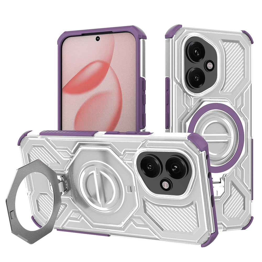 Coque pour Honor 400, Techsuit, Carbon Shield Pro, Violet
