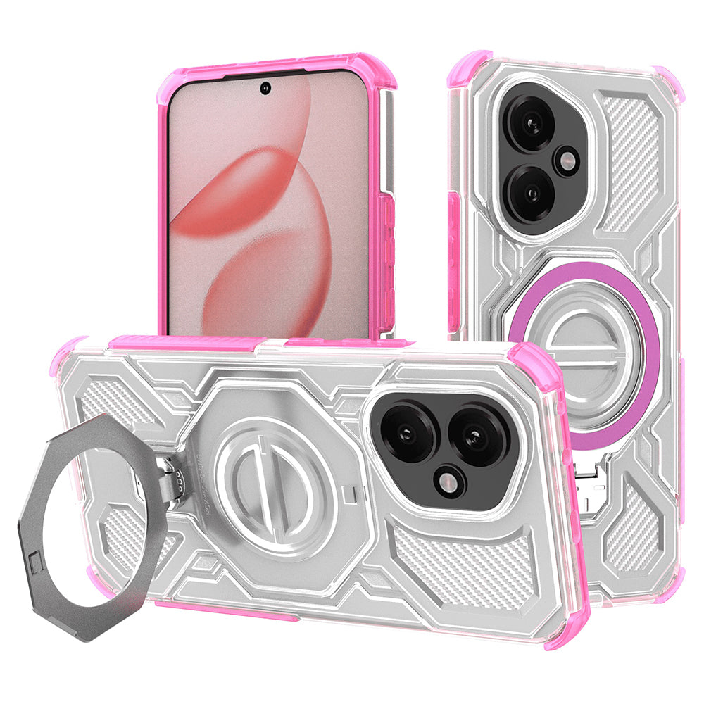 Coque pour Honor 400, Techsuit, Carbon Shield Pro, Rose