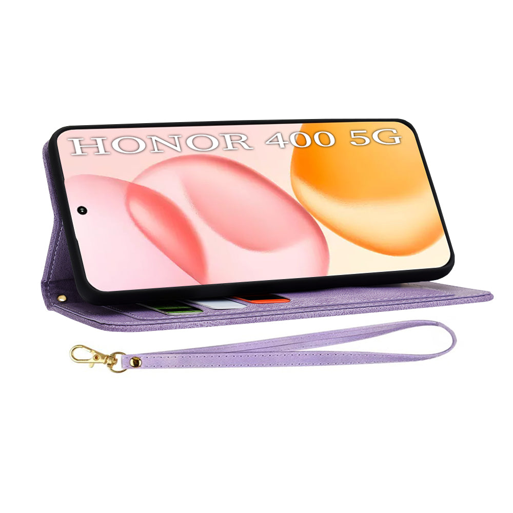 Coque pour Honor 400, Techsuit, FlipCraft, Violet