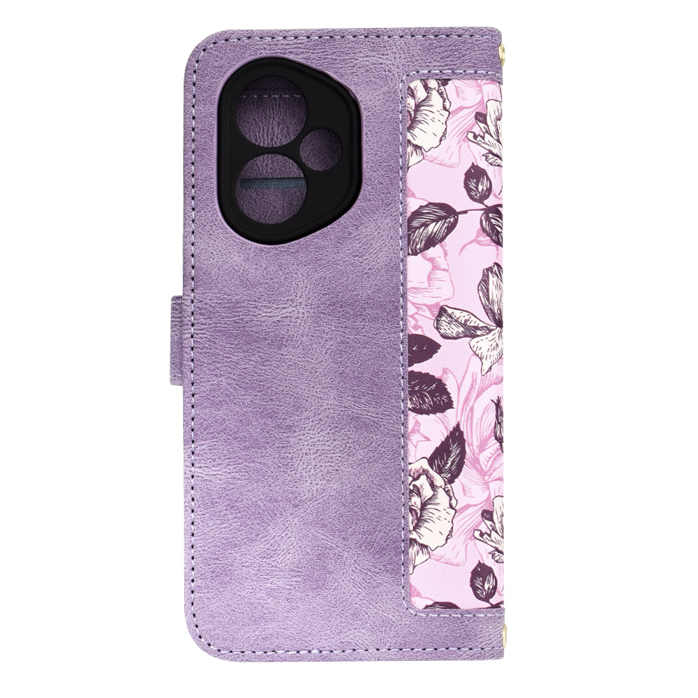 Coque pour Honor 400, Techsuit, FlipCraft, Violet