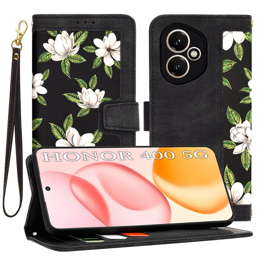 Coque pour Honor 400, Techsuit, FlipCraft, Noire