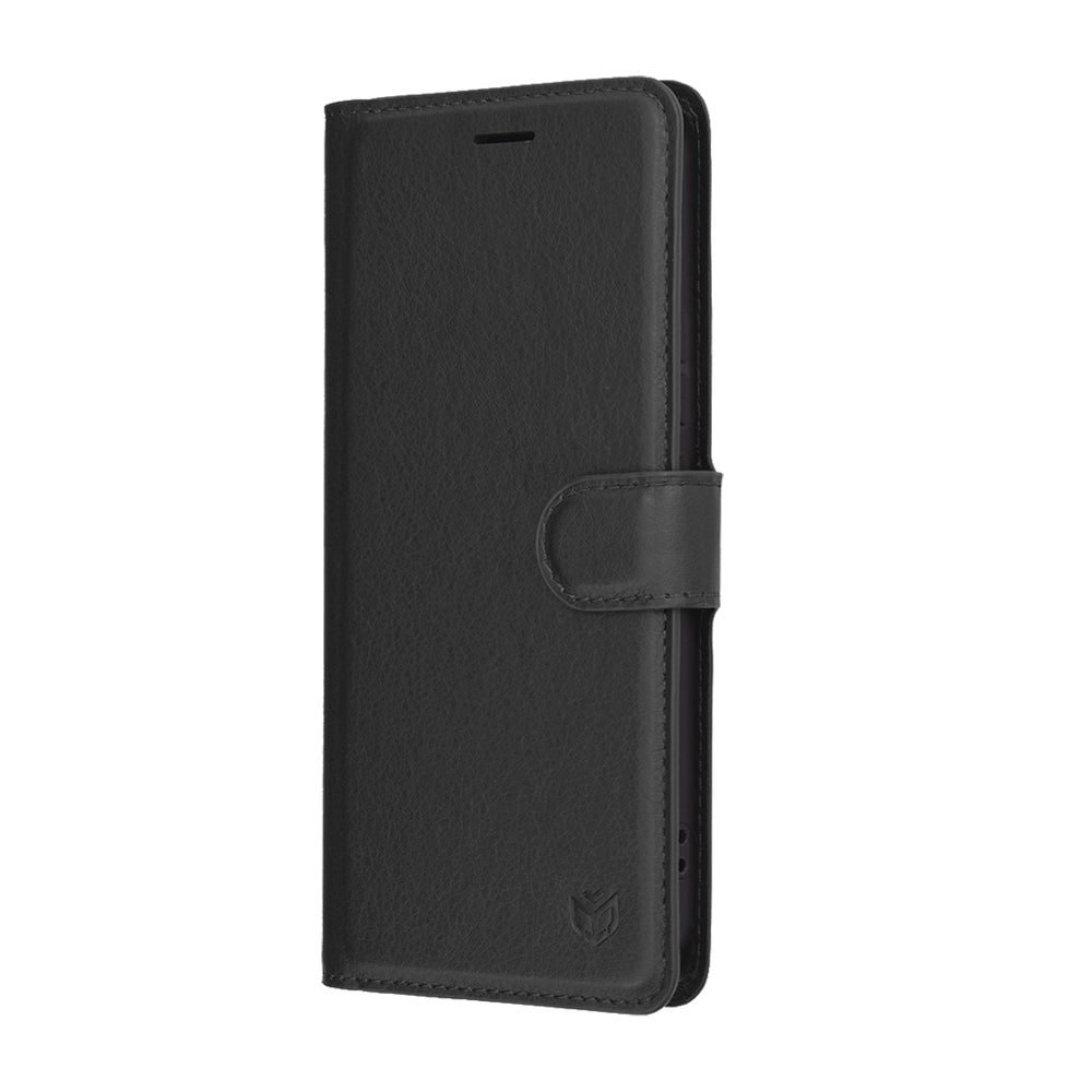 Coque pour Honor 400, Techsuit, Leather Folio, Noire