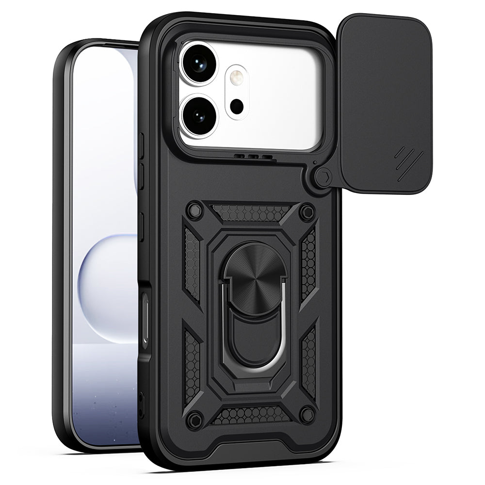 Hoes voor Honor 600 Pro / 600, Techsuit, CamShield, Zwart