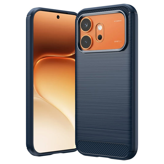 Coque pour Honor 600 Pro / 600, Techsuit, Carbone, Bleue