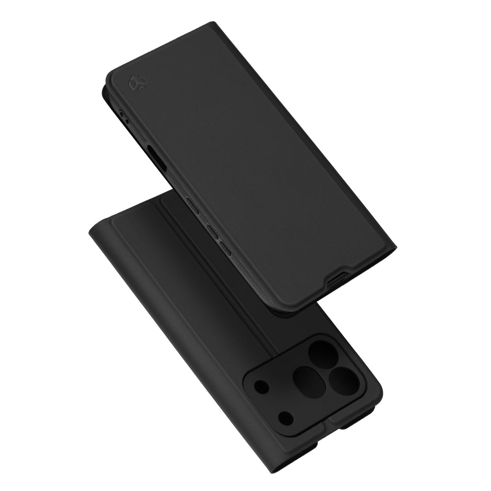 Hülle für Honor 600 Pro, Techsuit, Magskin Book, Schwarz