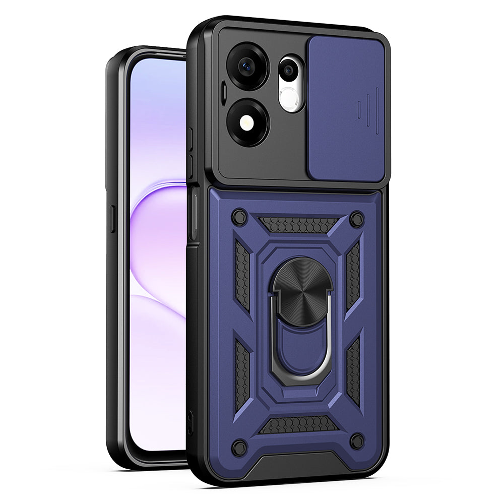 Coque pour Honor 600 Smart, Techsuit, CamShield, Bleue