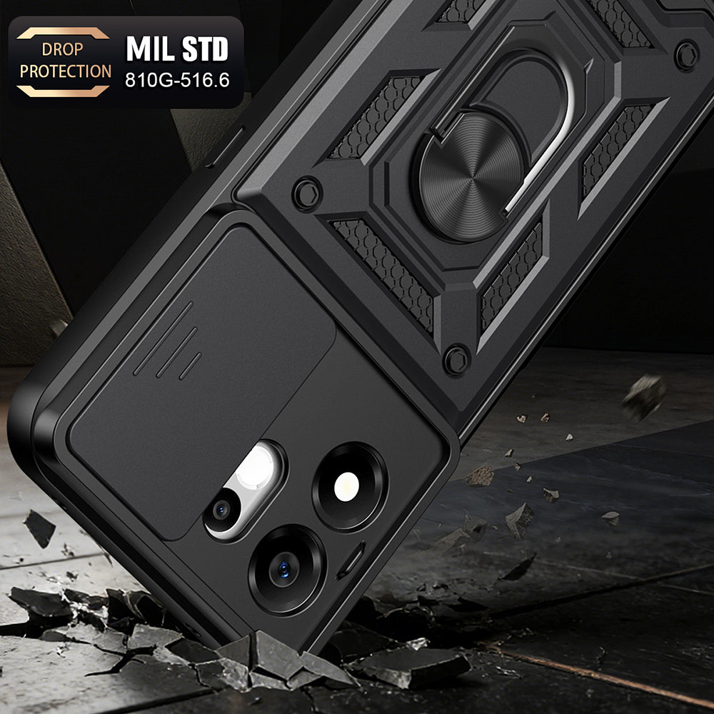 Coque pour Honor 600 Smart, Techsuit, CamShield, Bleue