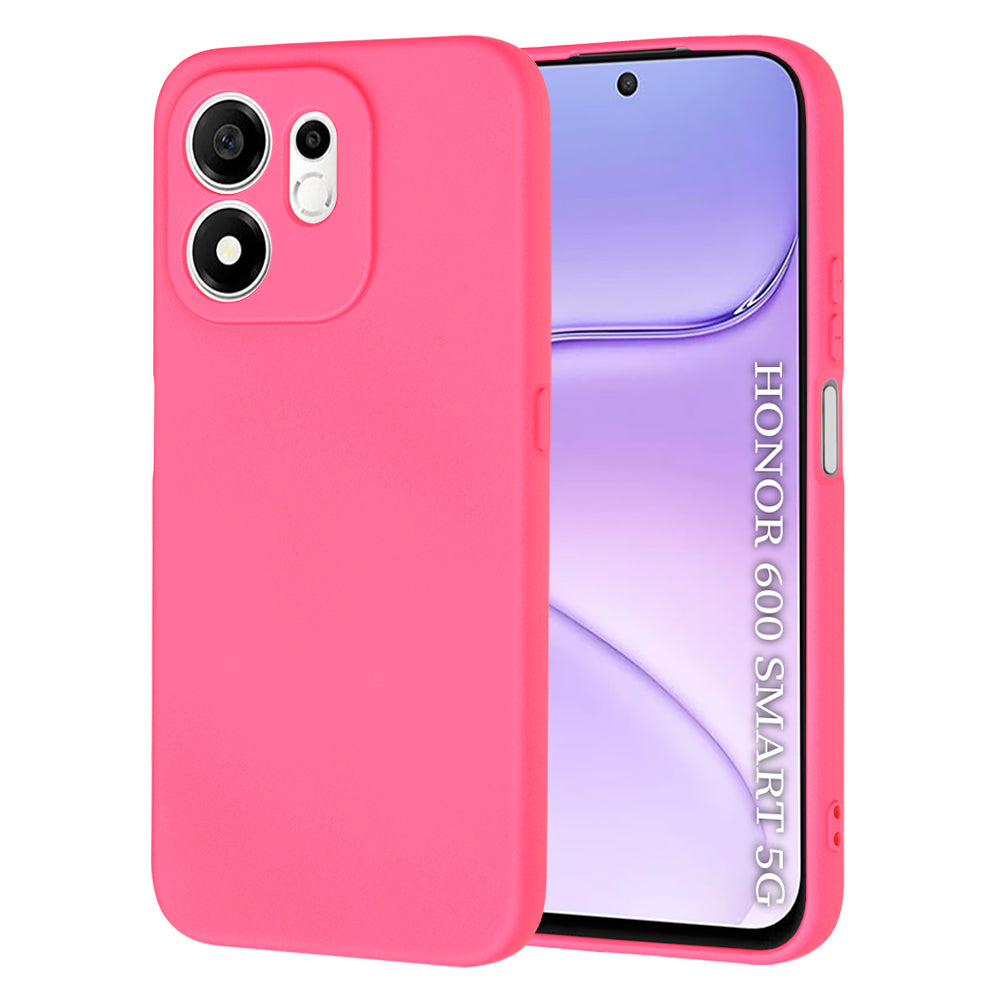 Hülle für Honor 600 Smart, Techsuit, SoftFlex, Dunkelrosa