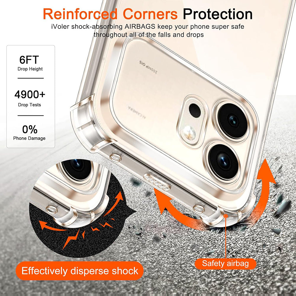 Hoes voor Honor 600, Techsuit, Schokbestendig Clear, Transparant
