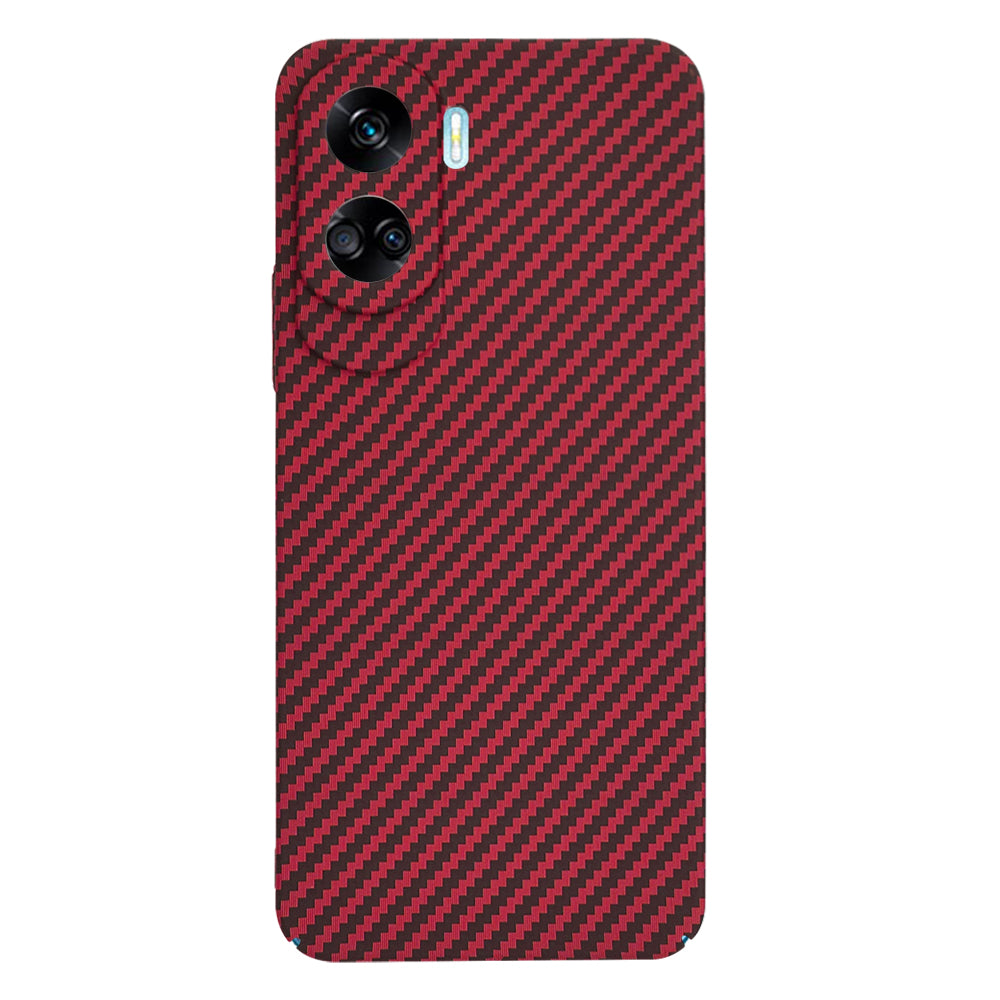 Coque pour Honor 90 Lite, Techsuit, Carbonite FiberShell, Rouge
