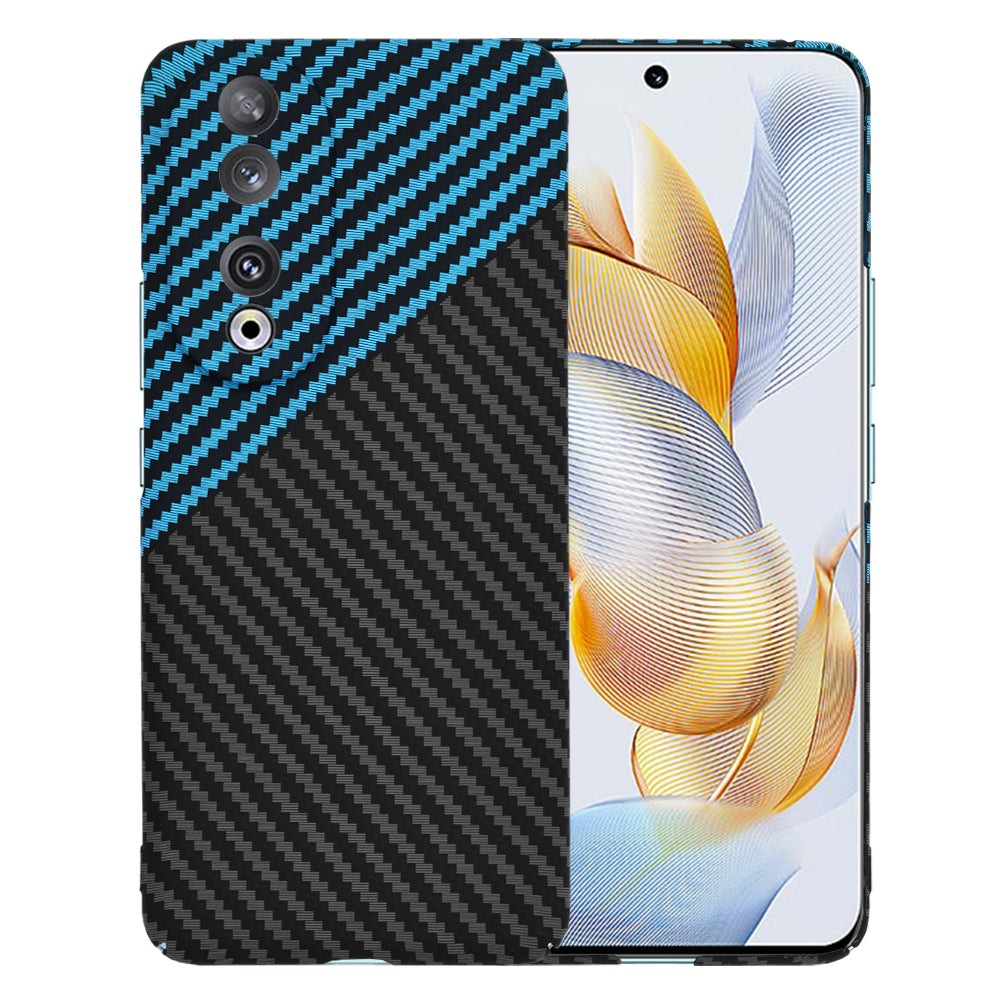 Coque pour Honor 90, Techsuit, Carbonite FiberShell, Noir Bleu
