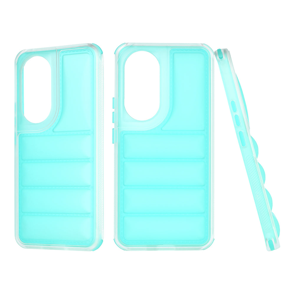 Coque pour Honor 90, Techsuit, Wave Shield, Turquoise