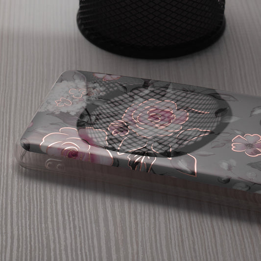 Hoesje voor Honor Magic6 Lite, Techsuit, Marble, Grijs