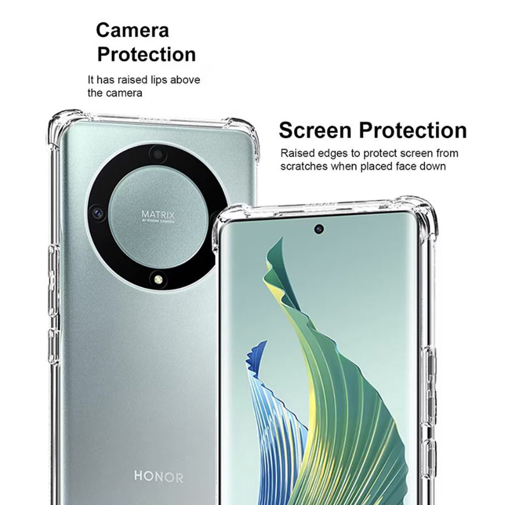 Coque pour Honor Magic6 Lite, Techsuit, Antichoc Claire, Transparente