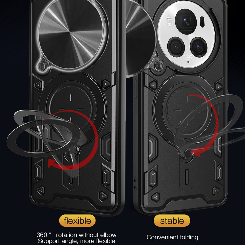 Coque pour Honor Magic6 Pro, Techsuit, CamGuard Pro, Noire