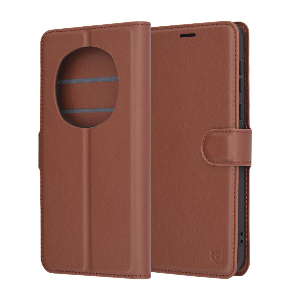 Étui pour Honor Magic7 Pro, Techsuit, Leather Folio, Marron