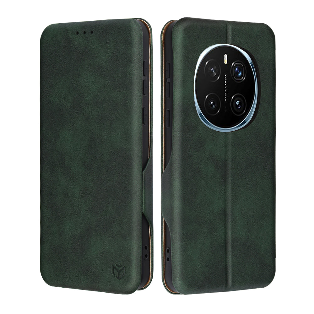 Coque pour Honor Magic7 Pro, Techsuit, Safe Wallet Plus, Vert