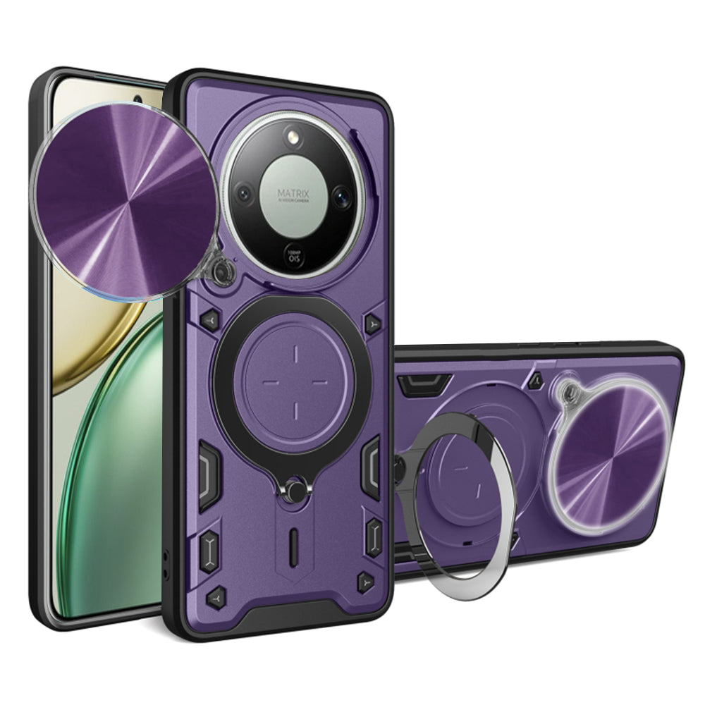 Hoes voor Honor Magic8 Lite, Techsuit, CamGuard Pro, Paars