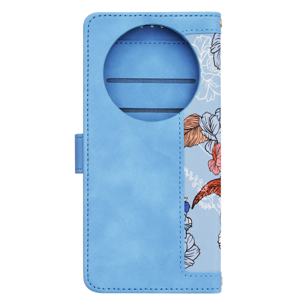 Étui pour Honor Magic8 Lite, Techsuit, FlipCraft, Bleu