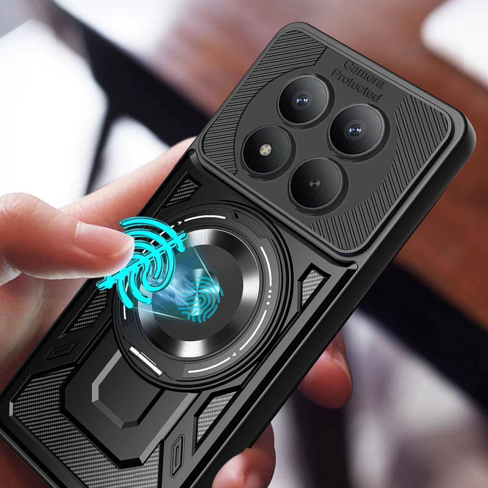 Hülle für Honor Magic8 Pro, Techsuit, RuggedCam, Grau