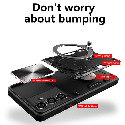 Hoes voor Honor X5c Plus, Techsuit, CamGuard Pro, Zwart