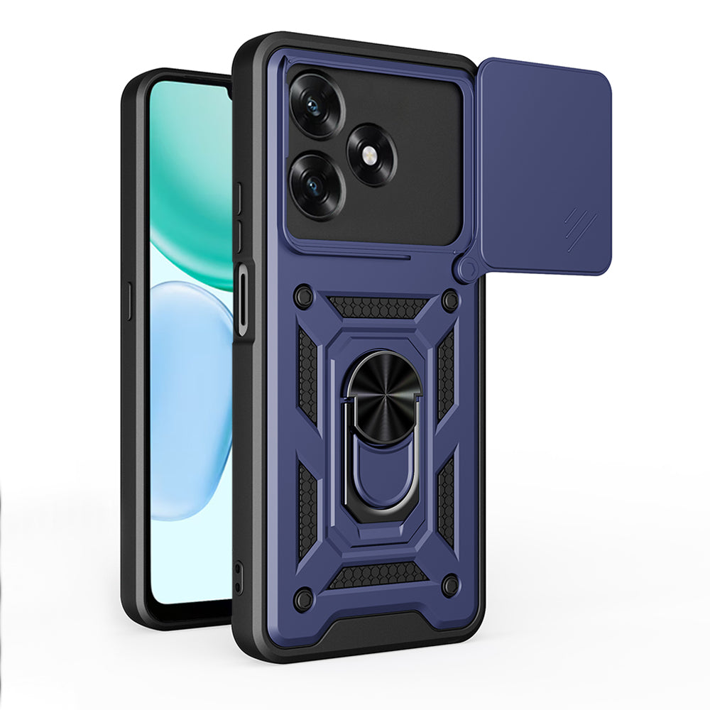 Étui pour Honor X5c Plus, Techsuit, CamShield, Bleu