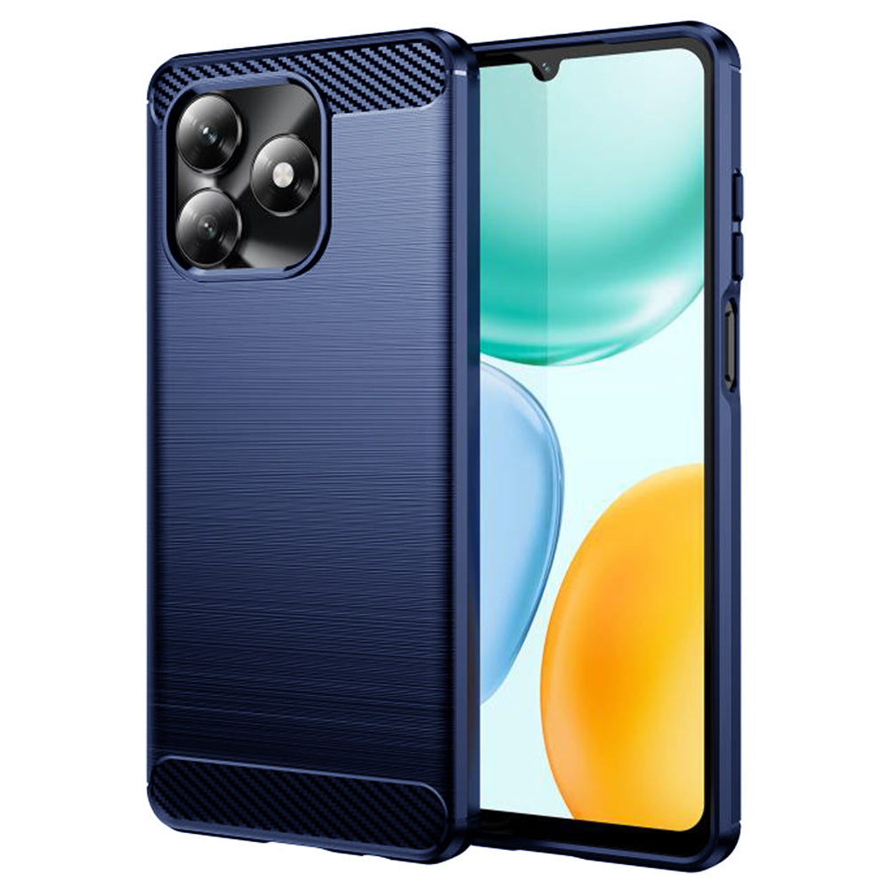 Housse pour Honor X5c Plus, Techsuit, Carbone, Bleue