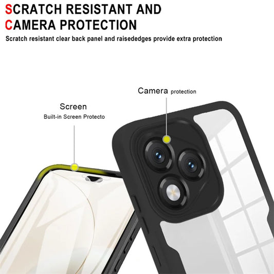 Étui pour Honor X5c Plus, Techsuit, ColorVerse 360, Noir