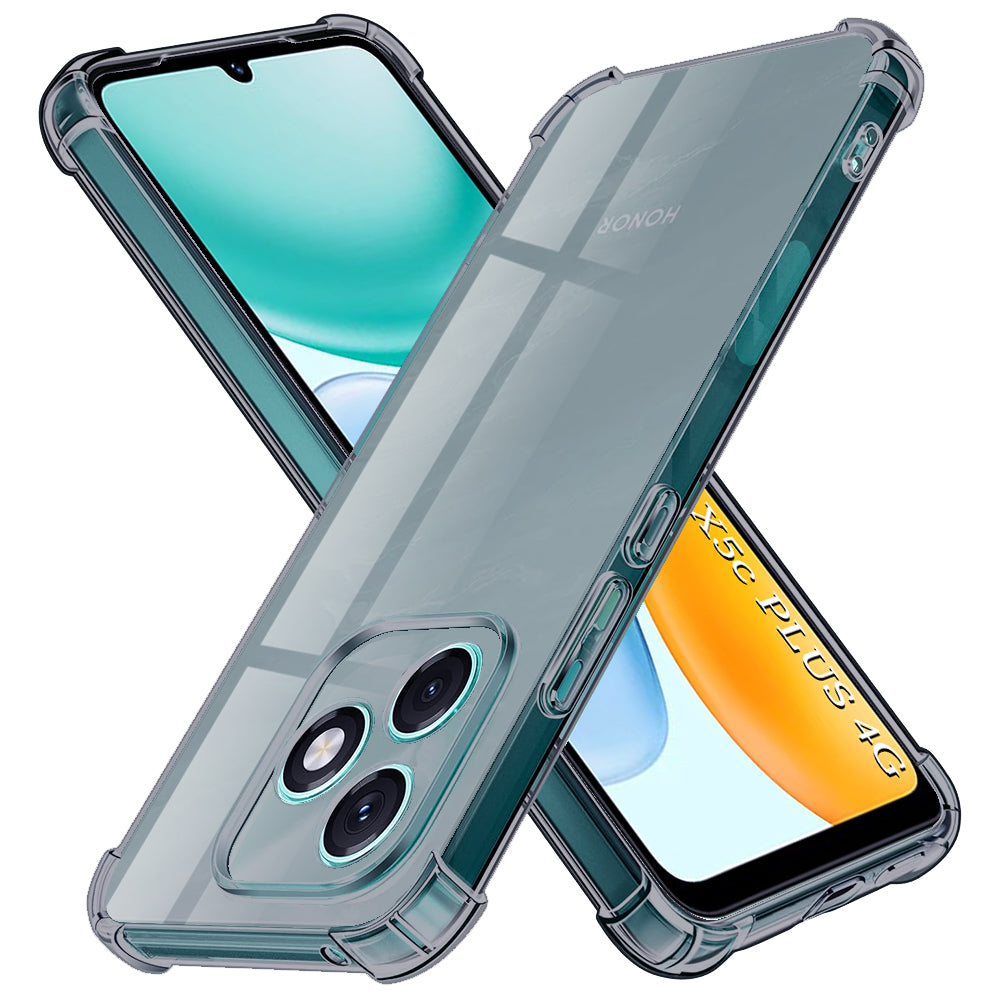 Hoes voor Honor X5c Plus, Techsuit, Shockproof Clear, Rookkleurig