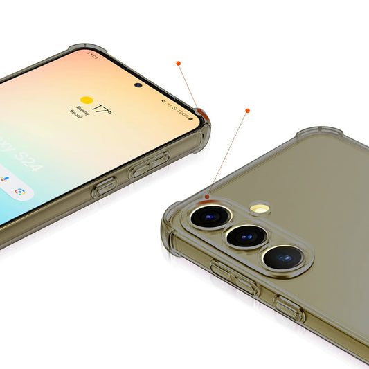 Hoes voor Honor X5c Plus, Techsuit, Shockproof Clear, Zwart