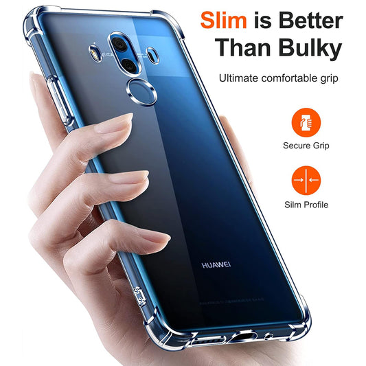 Hülle für Huawei Mate 10 Pro, Techsuit, stoßfest klar, transparent