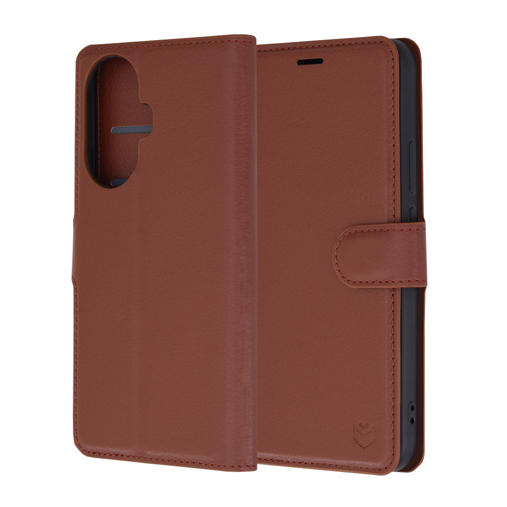 Coque pour Huawei nova 12s / nova 11, Techsuit, Leather Folio, Marron