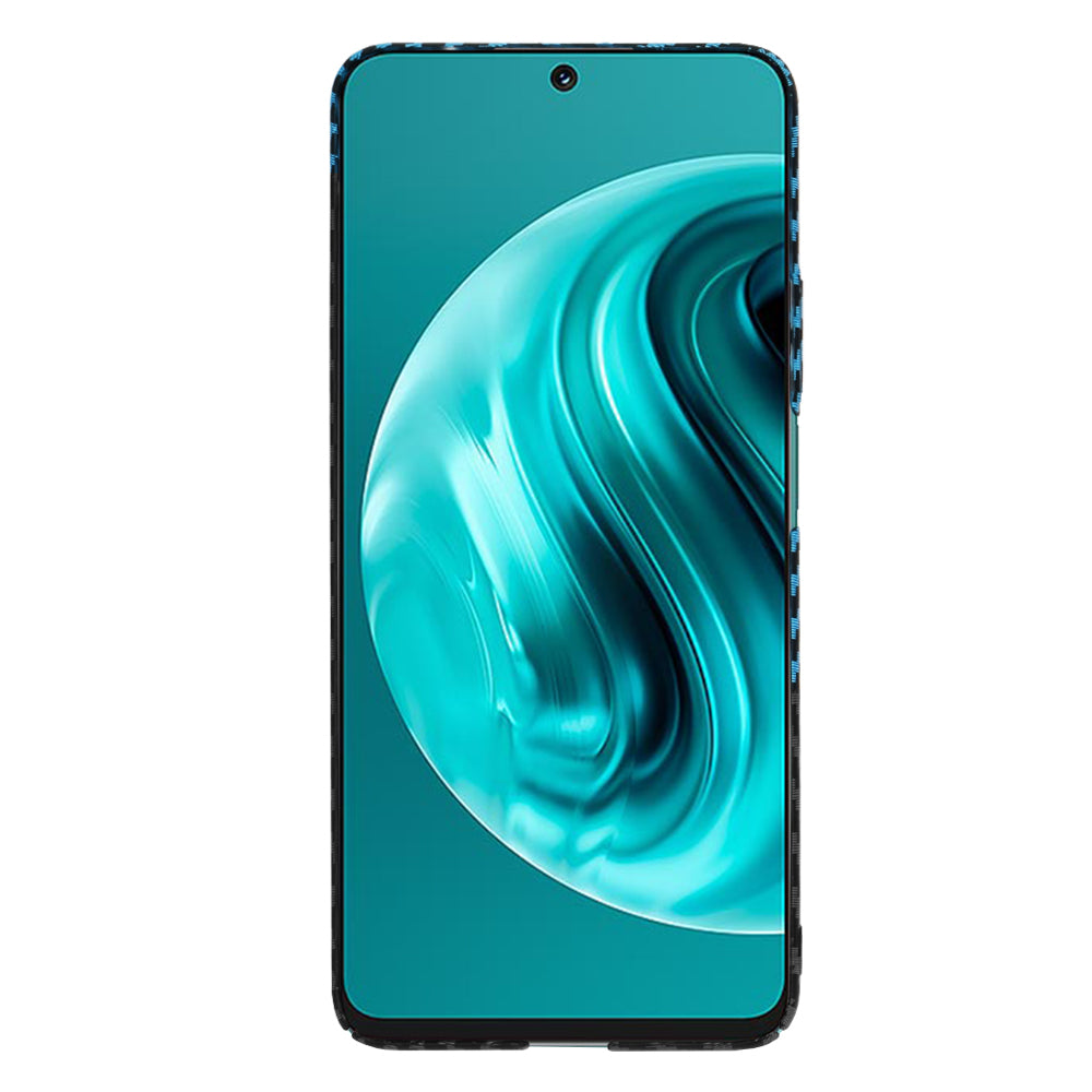 Coque pour Huawei nova 13i / nova 12i, Techsuit, Carbonite FiberShell, Noir Bleu
