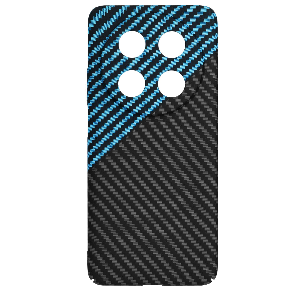Coque pour Huawei nova 13i / nova 12i, Techsuit, Carbonite FiberShell, Noir Bleu