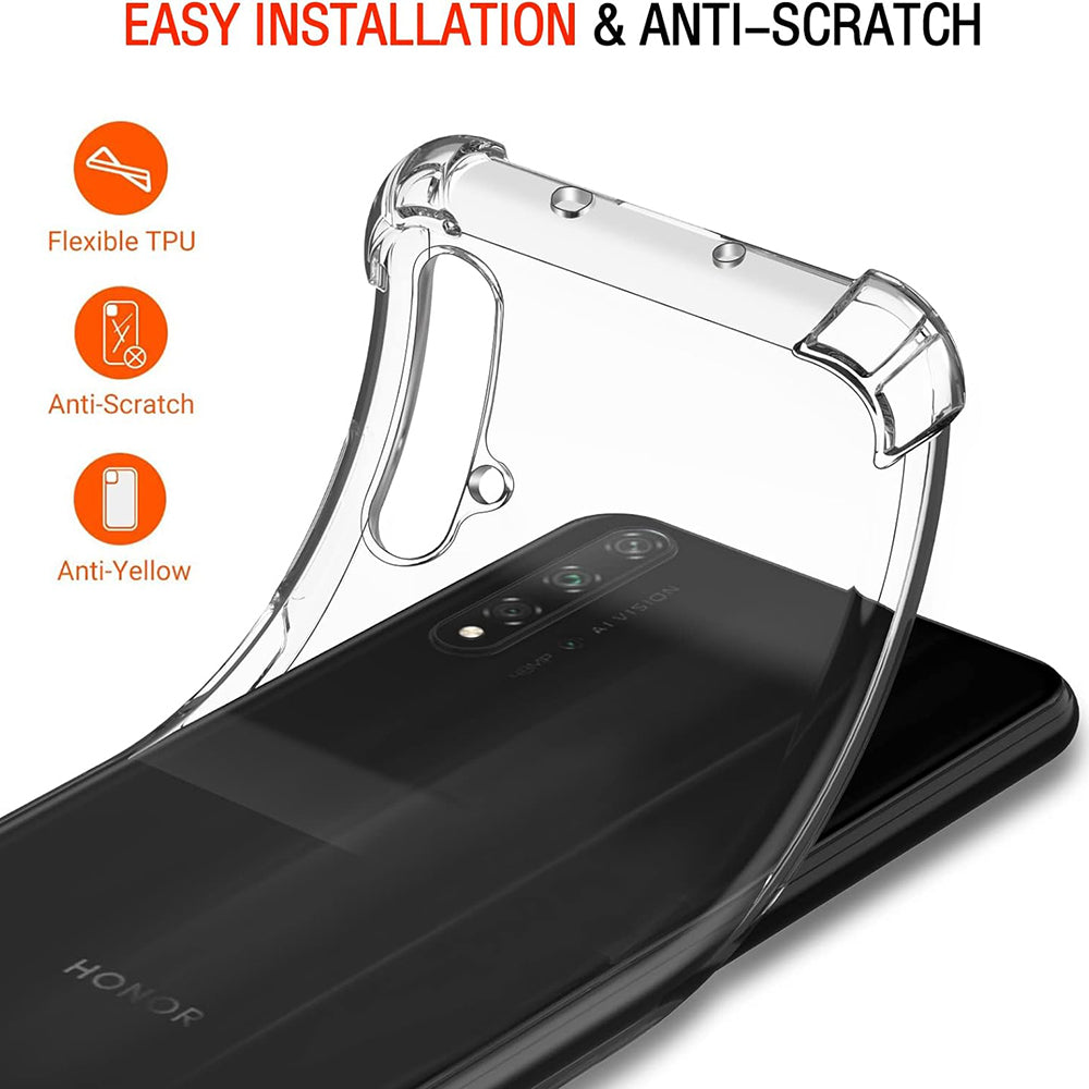 Coque pour Huawei nova 5T / Honor 20, Techsuit, Antichoc Claire, Transparente
