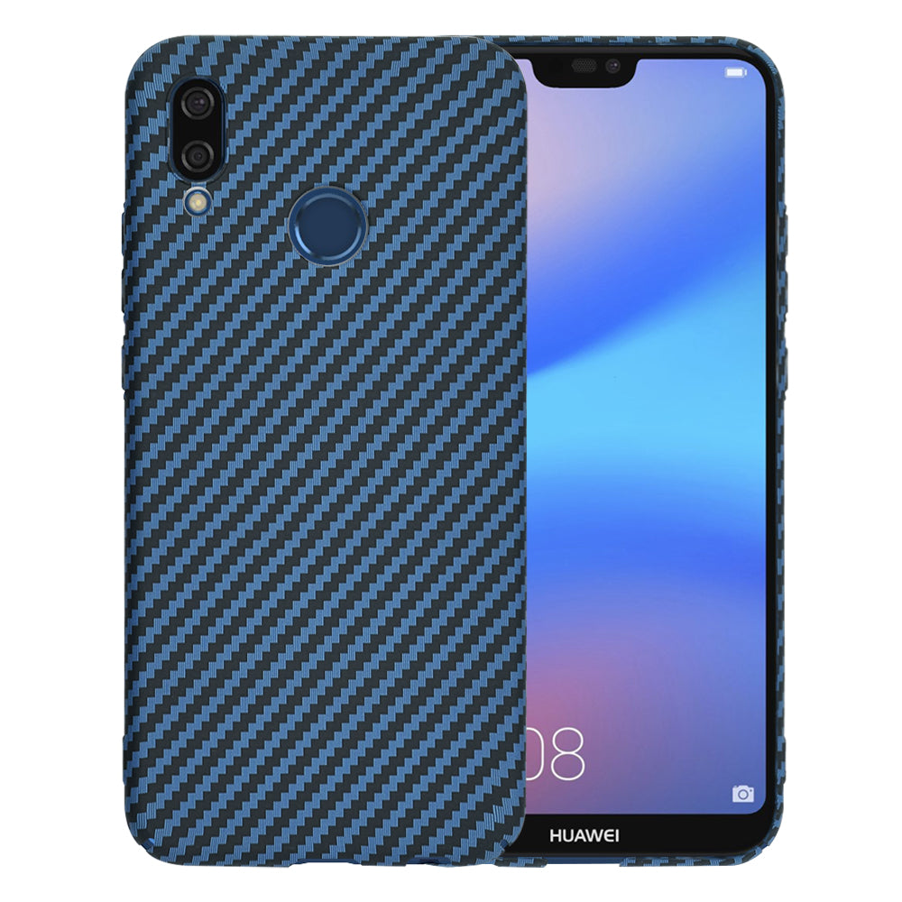 Étui pour Huawei P20 Lite, Techsuit, Carbonite FiberShell, Turquoise