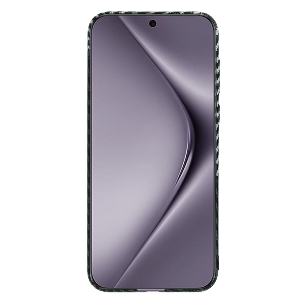 Coque pour Huawei Pura 70 Pro, Techsuit, Carbonite FiberShell, Noir Gris