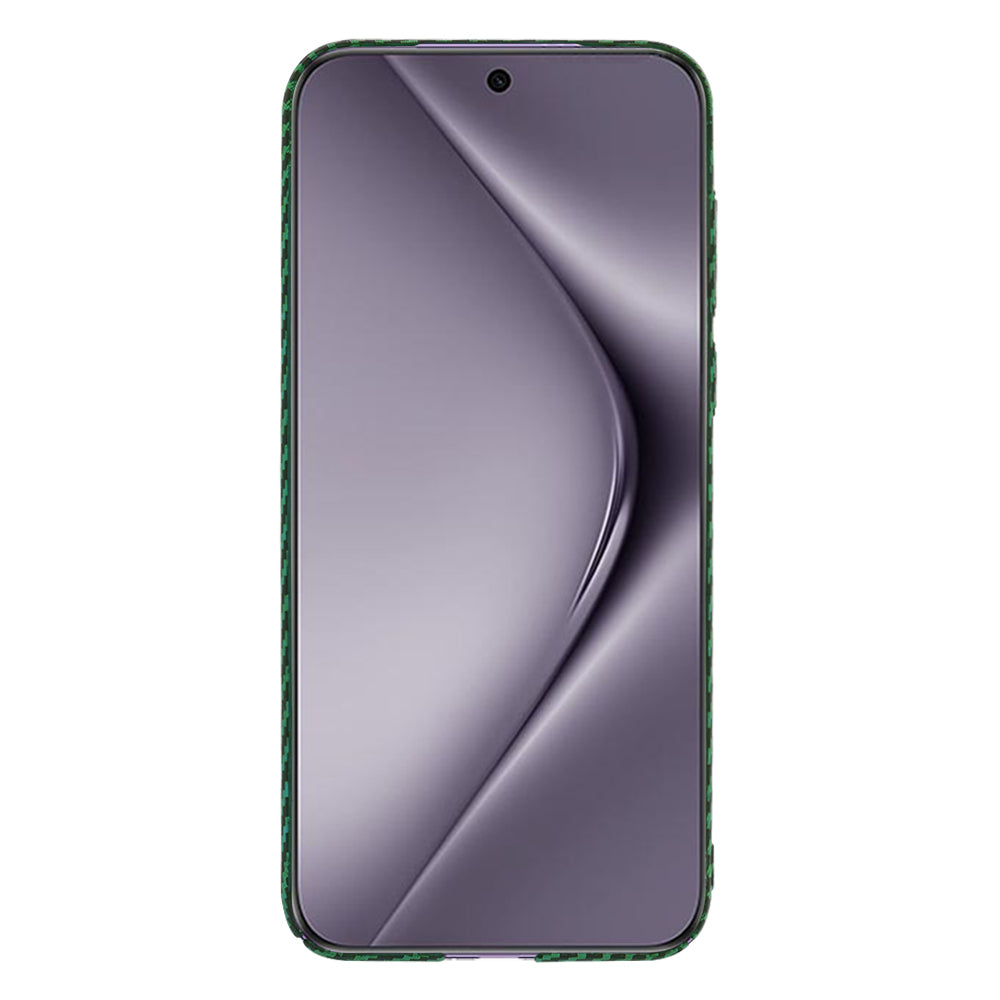 Coque pour Huawei Pura 70 Pro, Techsuit, Carbonite FiberShell, Vert